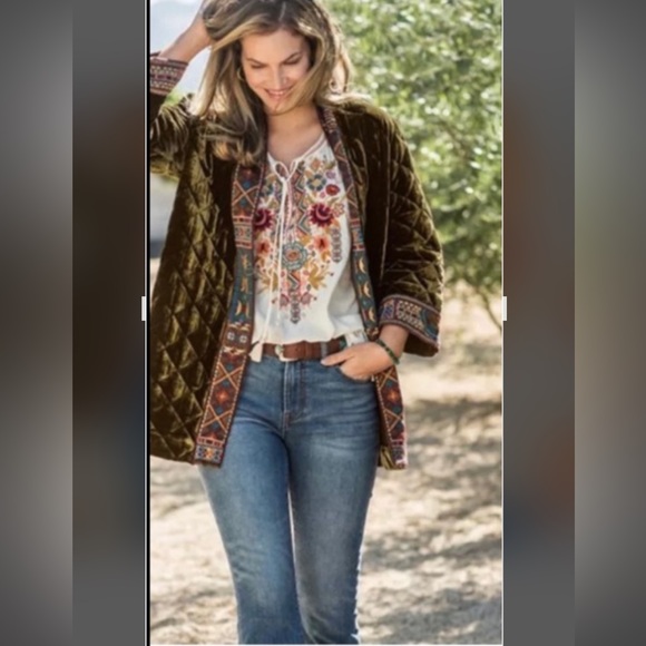 Johnny Was Clansy Peasant Blouse Sz Small NWT - Picture 5 of 9